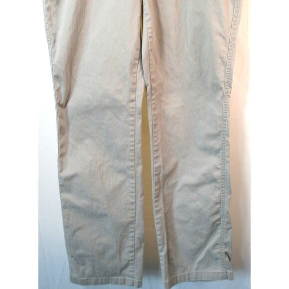 Lee Riders Women's Tan Mid Rise Straight Leg Stretch Waist Zip Pants Size 14 - Picture 3 of 9